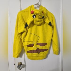 Yellow Pikachu Hoodie-Size Medium